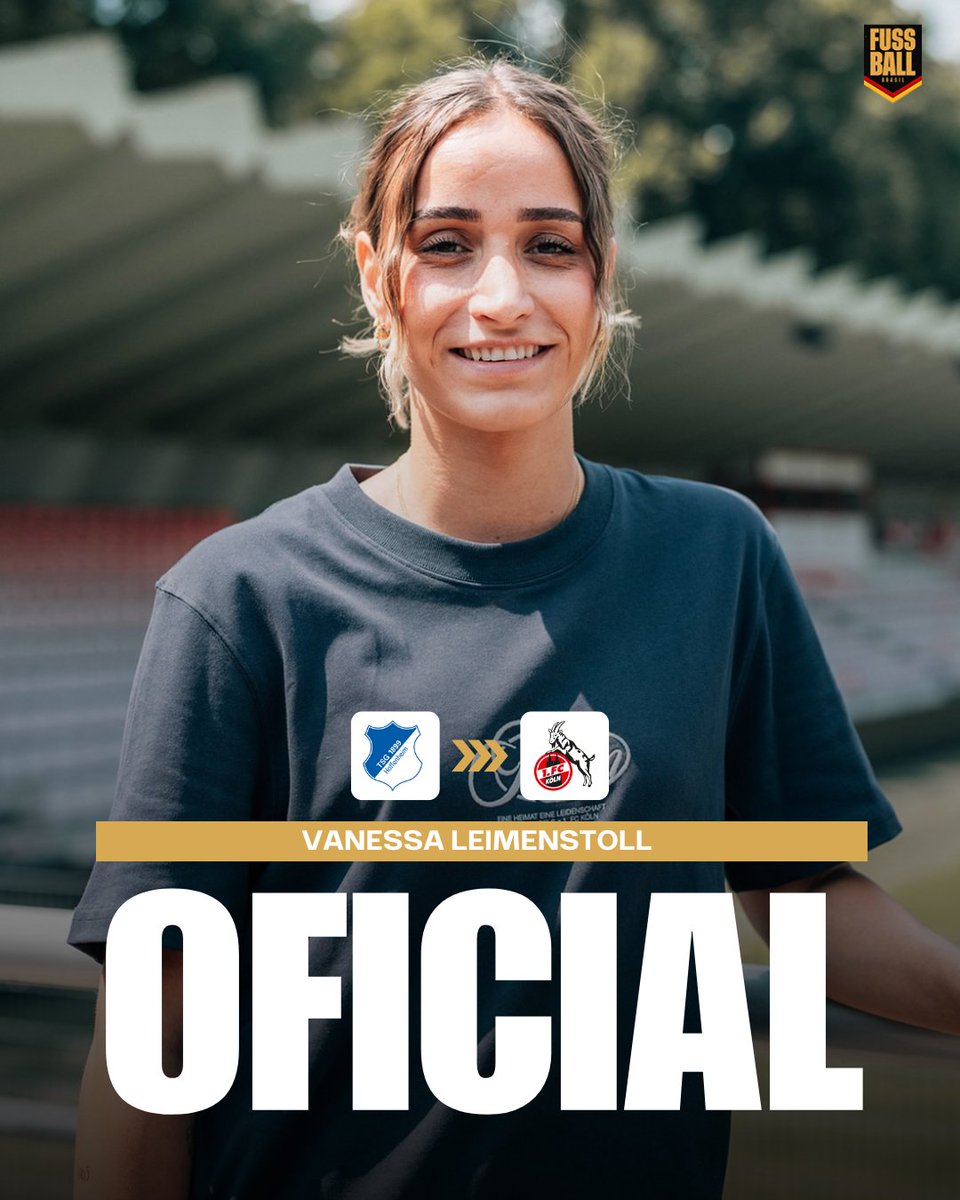 FussballBR's tweet photo. 👱‍♀️🇩🇪🔁 Reforçando seu setor ofensivo, o FC Köln acertou a contratação da atacante Vanessa #Leimenstoll, do Hoffenheim, que assinou até 2026.

A jogadora de 23 anos é a quinta contratação do effzeh para temporada. https://t.co/7U5frsxyxe