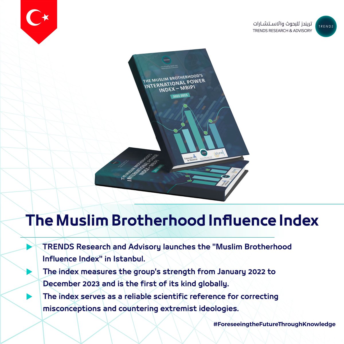 TrendsRA's tweet photo. TRENDS launches the Muslim Brotherhood’s International Power Index (MBIPI) in Istanbul
#Trends #Trends_Turkey #Index #InfluenceIndex #MBIPI https://t.co/zMRDWkQDyu