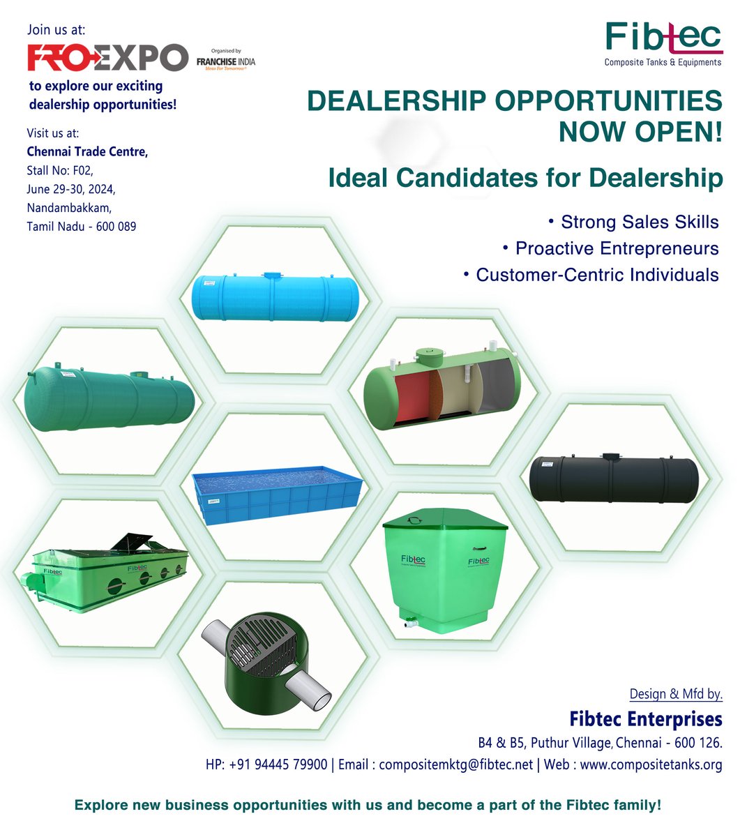 TiAnodeFab's tweet image. Business Opportunity Alert!
FibTec, a manufacturer of composite tanks and equipment, is now opening dealership opportunities.
#FibTec #DealershipOpportunities #BusinessGrowth #InnovativeProducts #Entrepreneurship #CompositeTanks #FROEXPO#FibTecFamily