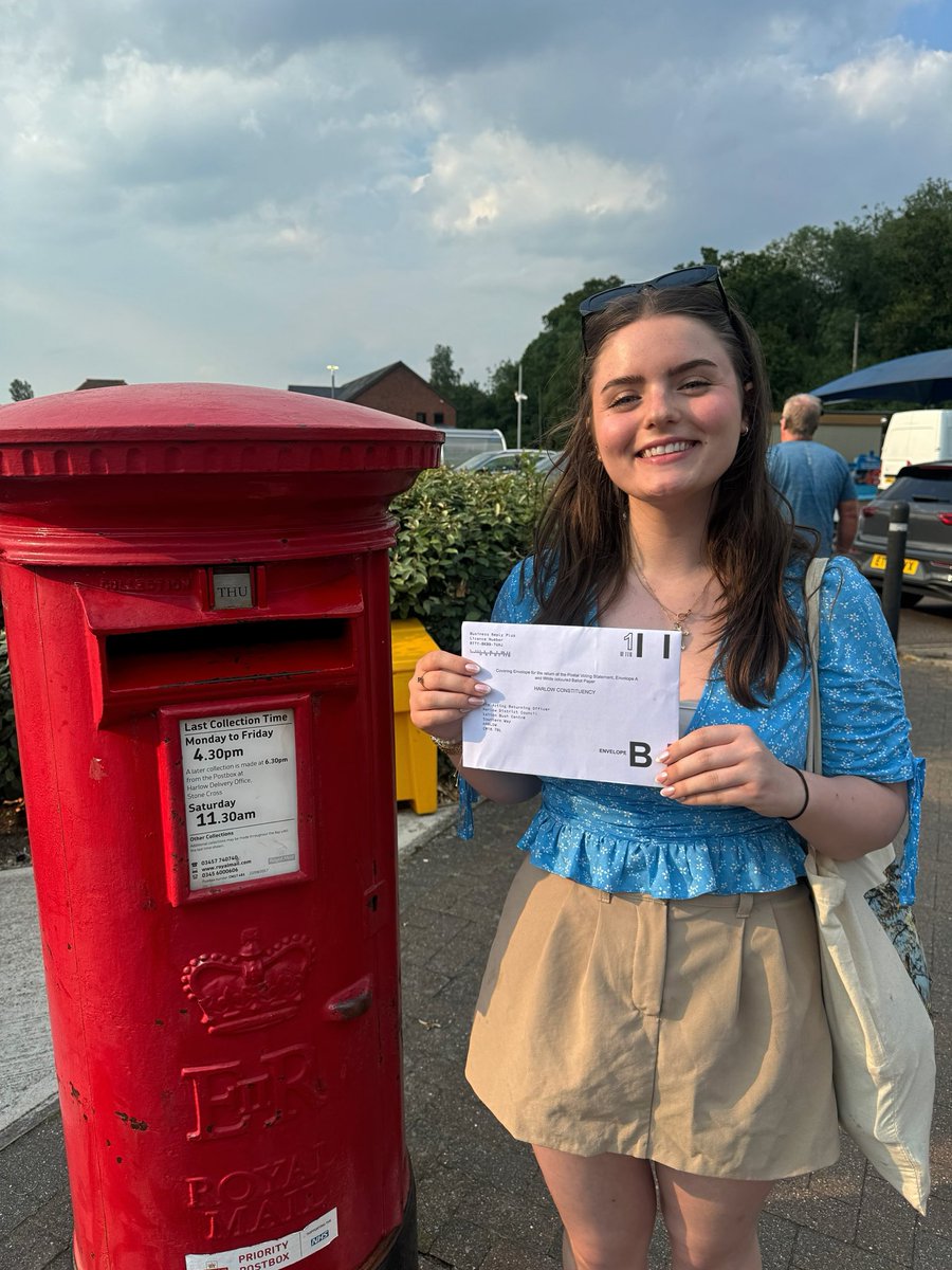 rmdjackson's tweet image. Change will only happen if you vote for it, so I have!

So pleased to have cast my postal vote for Labour’s fantastic candidate for Harlow and the villages @ChrisJVince.
