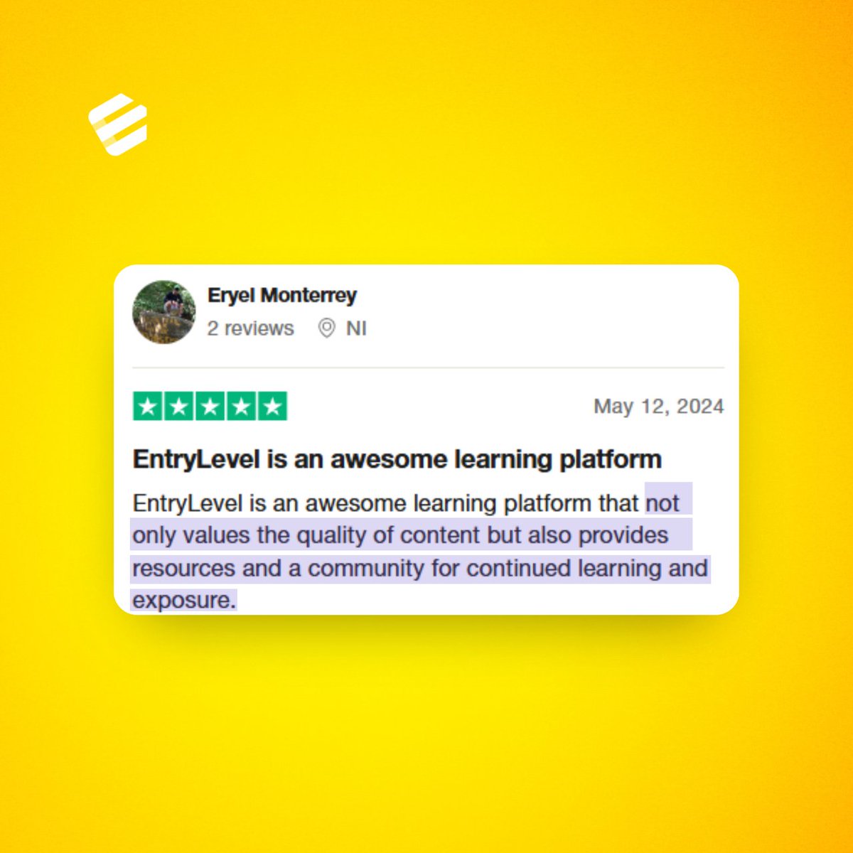 EntryLevelNet's tweet image. Eryel loved our high-quality content and vibrant community, proving our dedication to continuous learning and exposure!
Are you seeking a learning platform that values your growth? Join EntryLevel, where education meets community. 🤝
➡️ entrylevel.net