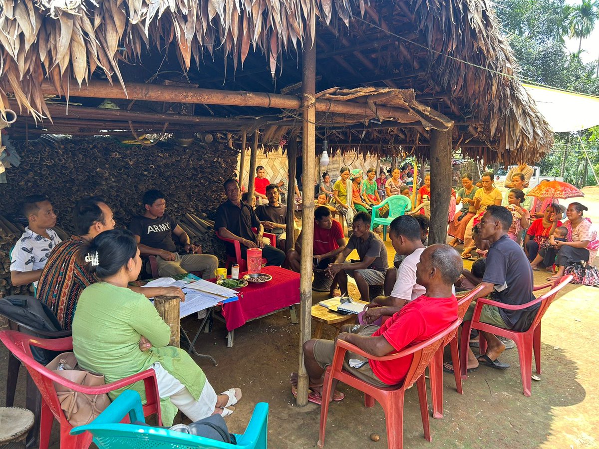 mbda_meghalaya's tweet image. Inaugural IVCS meeting under #MegLIFE project held on June 26, 2024 in Songsak Block. 75 Danal IVCS members attended, acquired shares. Promising start for community-driven economic initiatives, guided by Junior Cooperative Officer. #JICA #IVCS