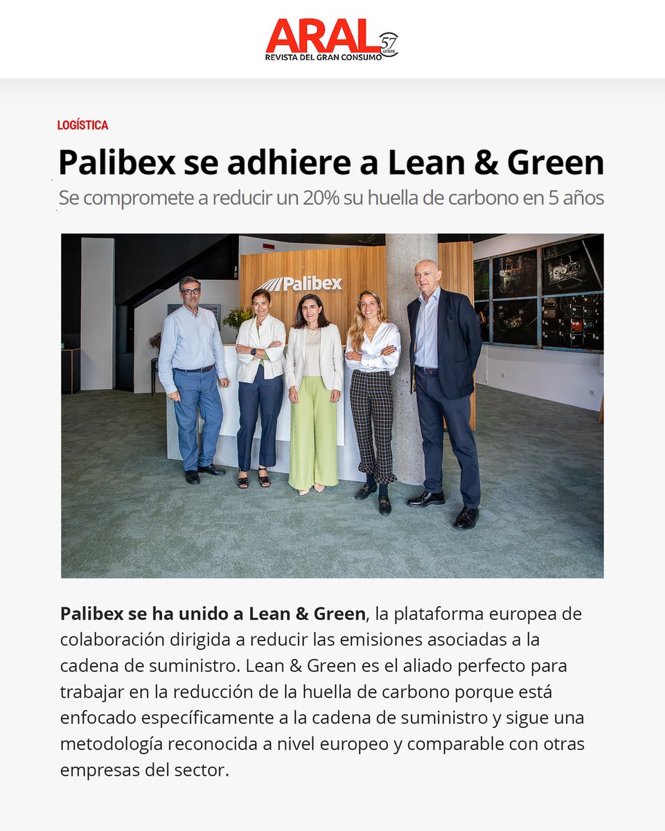 JaimeColsa's tweet photo. Avanzamos en nuestra apuesta por una logística más sostenible.
https://t.co/bZHNQCB0yJ
#LeanGreen #Sostenibilidad #soy2030 https://t.co/0PzbvvfXhv