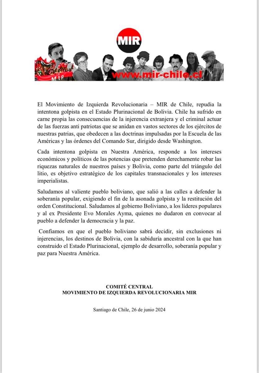 MIR de Chile tweet media