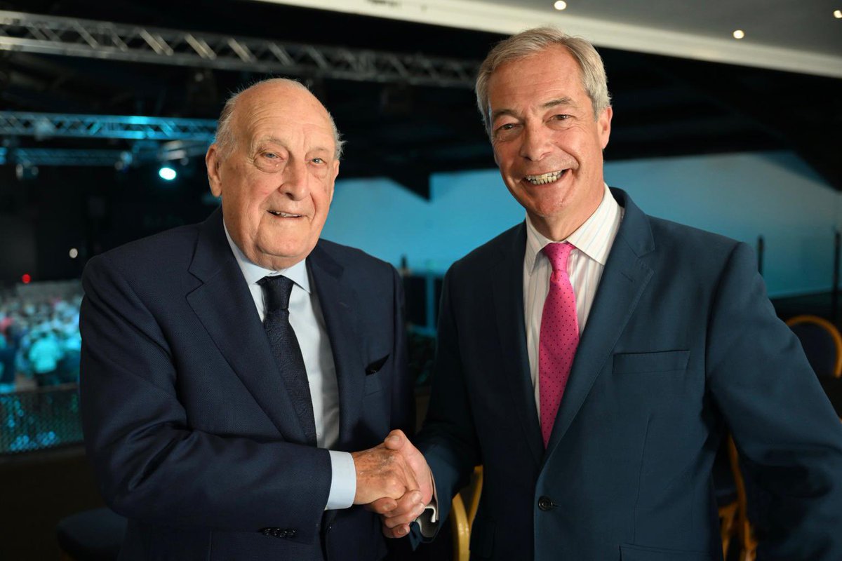 It says a lot when a man like Sir John Hall, after decades of public support for the Conservative Party, is now supporting Reform UK. 

We are delighted to have him.