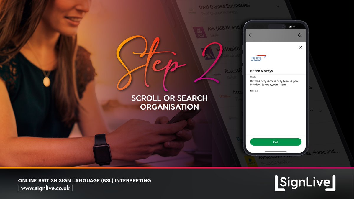 SignLiveUK's tweet image. If you are unsure about finding a company to contact in our SignLive Community Directory, here is a simple step by step guide on how to use it. We have 120 plus organisations for you choose from and all BSL calls are FREE!

#CommunityDirectory #DeafAccess #BSLInterpreting