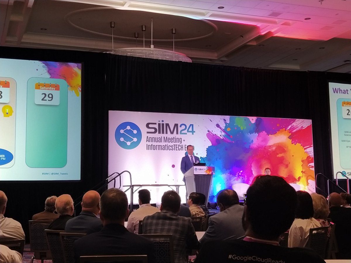 Finally in-person at #SIIM24 . Opening Session with <a href="/asset25/">Tessa S. Cook MD PhD CIIP FSIIM FCPP FAAR FACR</a> <a href="/ChrisRothMD/">Christopher J. Roth</a> <a href="/PaulYiMD/">Paul Yi</a> <a href="/KadijaFerryman/">Kadija Ferryman, PhD (she/her)</a> 

<a href="/SIIM_Tweets/">SIIM</a> #YouBelongatSIIM