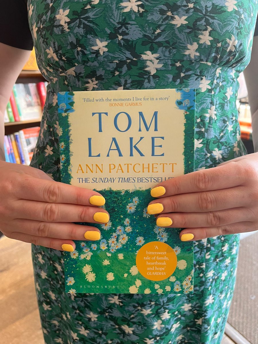 Just by chance, 2 members of staff decided to coordinate withe the jacket of our Fiction Book of the Month #TomLake