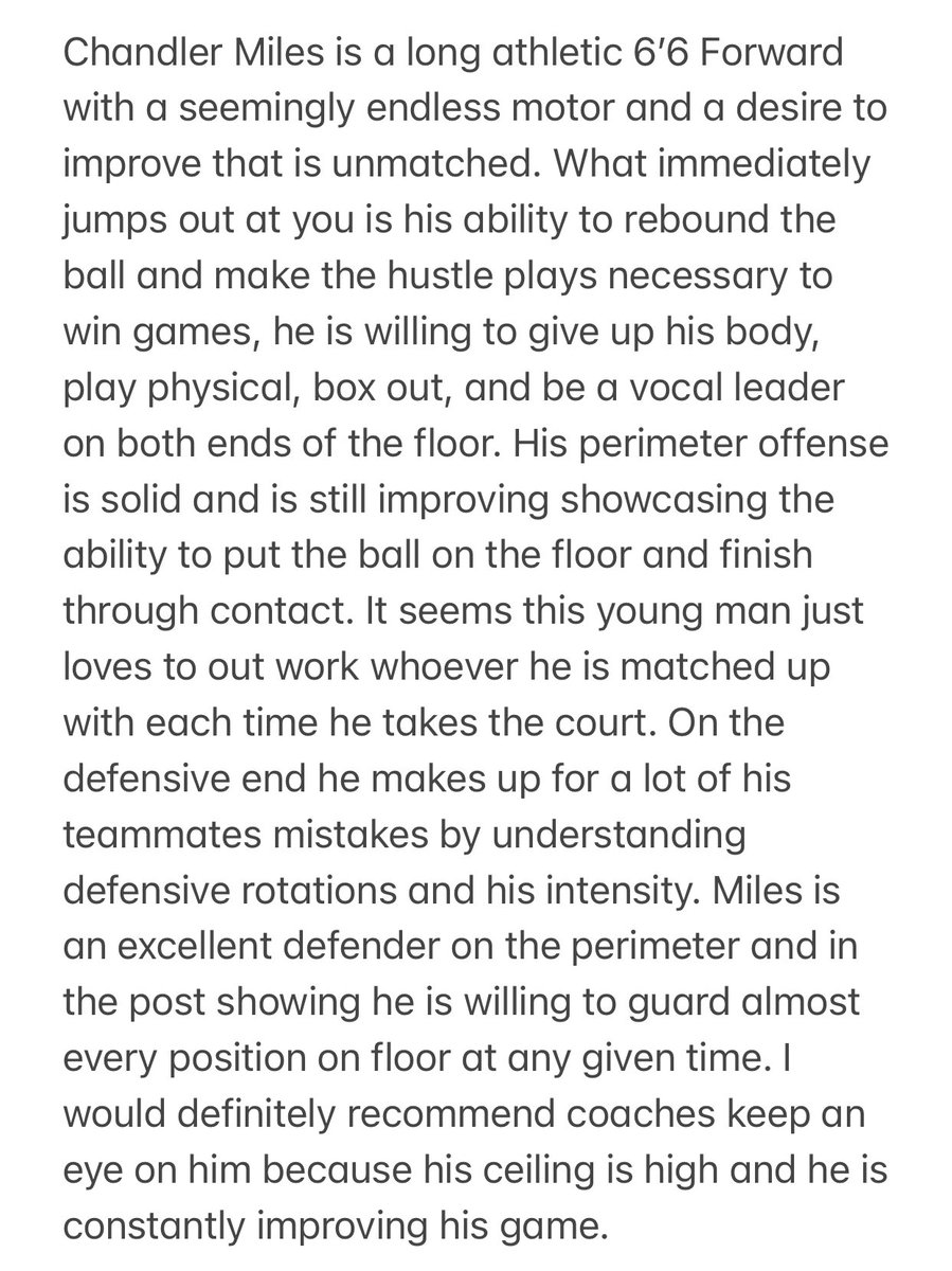 yc8thescout's tweet photo. Chandler Miles (2026)
Height: 6’6
POS: F
HS: Ellison (TX)
Grassroots: Southern Athletes (TX)
Calling Card: Workhorse 
Current Offers: N/A https://t.co/XD4WyhPL2M