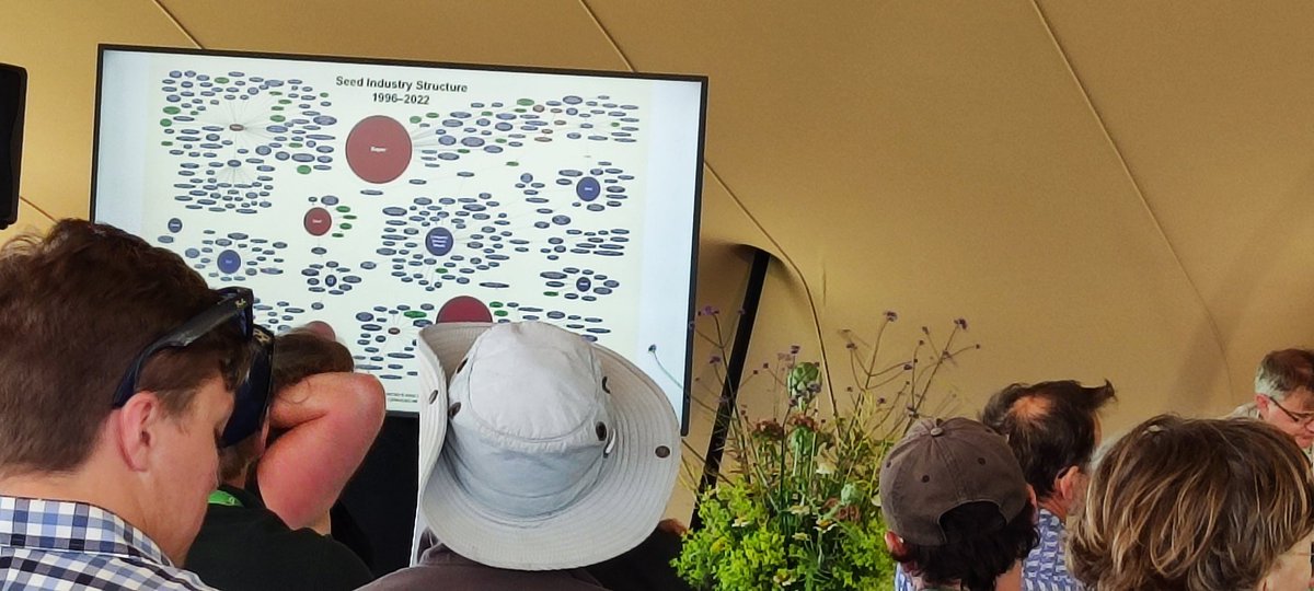 Good to hear rethinking the seed system- breeder &amp; user (farmer) join together to get diverse seed production #adaptive #yq wheat. Landrace wheat
Resilient crops adapting to site use, climatic change... 
<a href="/UKGrainlab/">Grain Lab</a>
<a href="/Hodmedods/">Hodmedod's</a>
Seed btreder concentration pic by <a href="/IPBES/">ipbes</a> revealing!