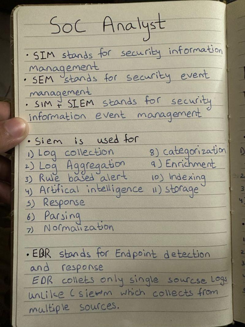 CyberSquisher's tweet image. Fundamental SOC notes for beginners.