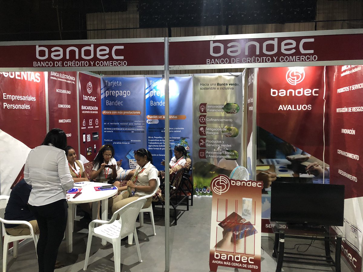 BancoCentralCub's tweet photo. 📍 Participan #BancariosCubanos de @BpaSantiago y @BandecSantiago en la XIX edición de la Feria Internacional Expocaribe 2024 hasta el 29 de junio, con asesoramientos en #PagosDigitales y más. https://t.co/isnZJMd4S3