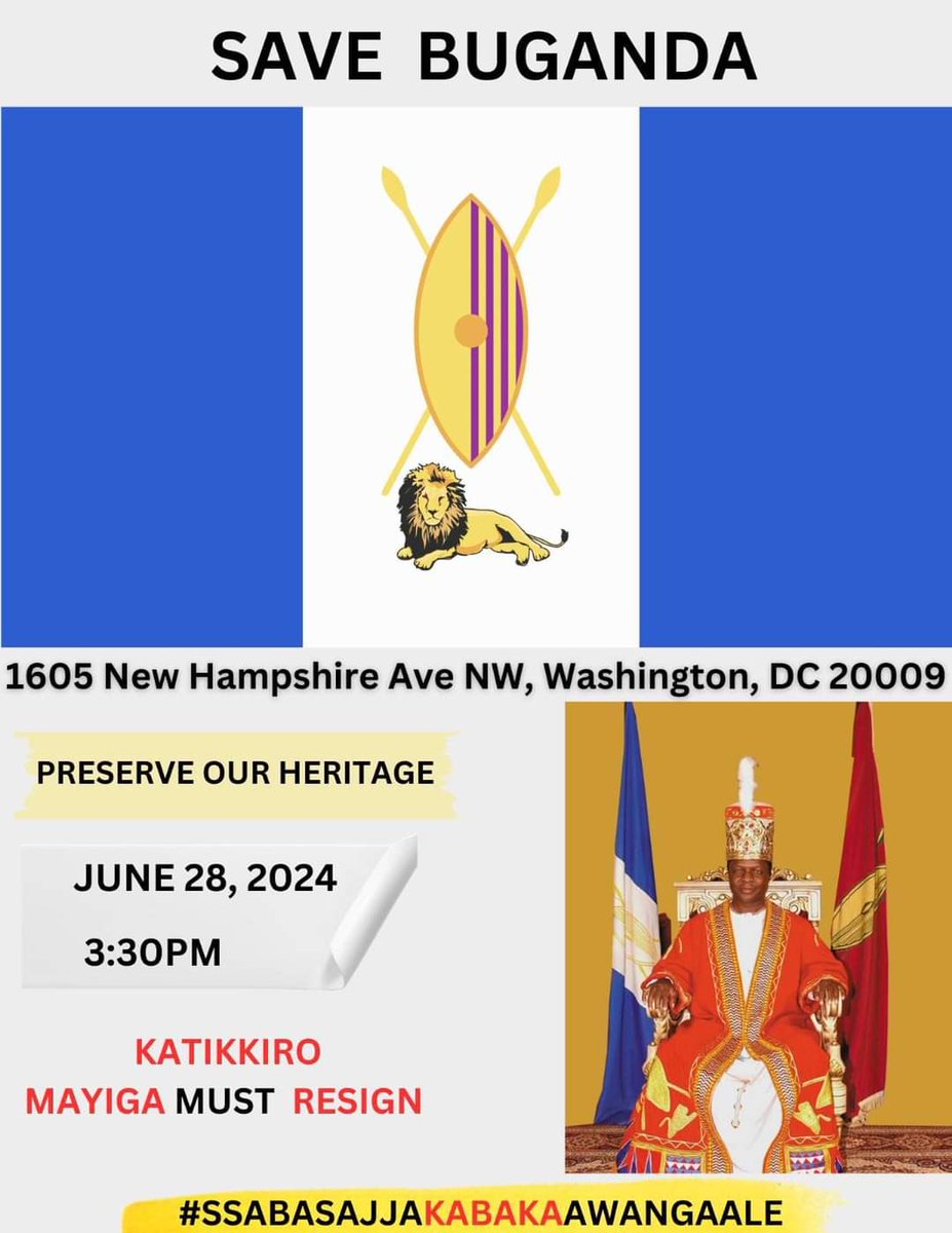 KabaniSekanyol1's tweet image. The Highness of Buganda #Uganda RONALD MUWENDA M II was kidnapped to his way home at Entebe airport By MAYIGA MUHOOZI HITLERMUSEVENI
@BugandaLandB 
@NamPresidency 
@parliament_nam 
@VPofNamibia 
@JusticeNamibia 
@NamibiaUN
@UKinNamibia 
@EU2Namibia
@JanSadek @EUinUG #ICCProcess