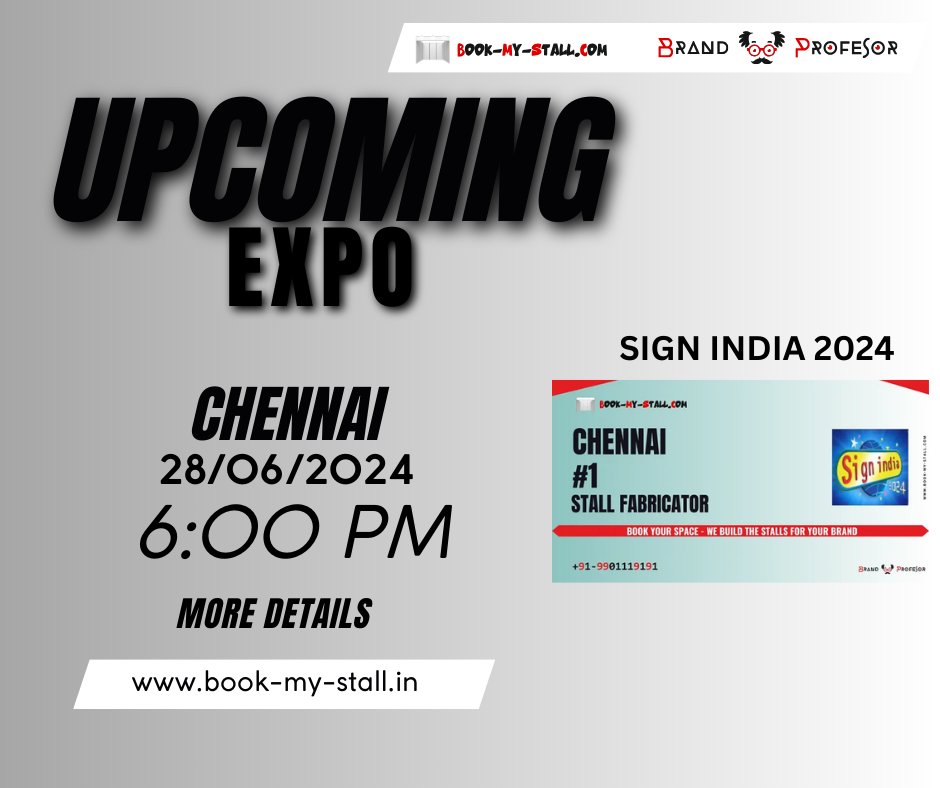 c_rishith's tweet image. 🚀 SIGN INDIA 2024 is coming to Pragati Maidan, New Delhi, from September 5-7! Explore the latest in signage and printing, connect with industry leaders, and experience live demos and workshops. Don’t miss the premier event of the year!
