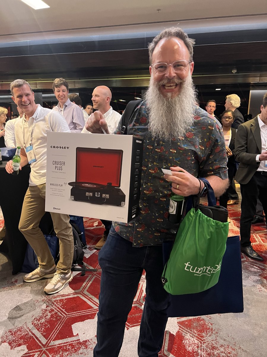 turntablio's tweet photo. We're continuing to have an amazing time at the #FINOS event, connecting with great people and gaining valuable insights.
Swing by our booth for some awesome swag, exciting product demos, and the chance connect with the team.
#FinosEvent #JoinTheTable #TechSolutions #woodchip https://t.co/j64Ba2dlhK