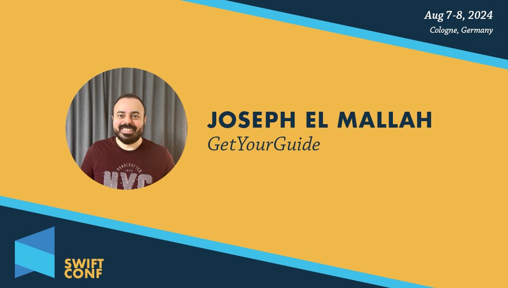 SwiftConf's tweet image. 🎉 We&apos;re thrilled to welcome back @joseph_mallah to the #SwiftConf 2024 stage! 🚀 Join us for his talk on &quot;How LEGO can inspire us to build better UI.&quot; Discover how it can ensure consistency and accessibility. Don&apos;t miss out!🎟️ Get your tickets now at swiftconf.com!