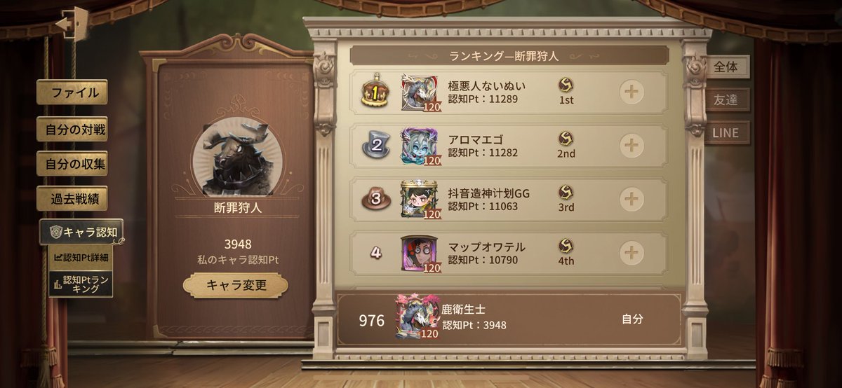 かなり久々の1000位切り