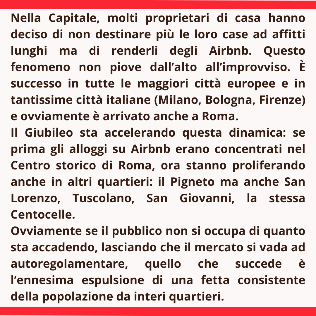 BorlizziF's tweet photo. Essere cacciati di casa per farci un #airbnb Una realtà che stiamo vivendo in tantissim3: è l'effetto Giubileo.

🔥Con @arcisparwasser e @nonna_roma abbiamo deciso di lanciare una campagna per organizzarci!
Compila il questionario qui: https://t.co/UvdUoEQSdw https://t.co/0LdKUzEo4u