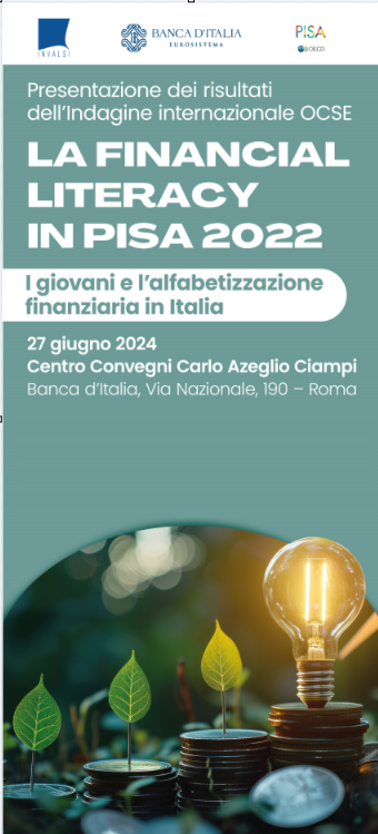 Al via in Banca d'Italia il Convegno "La Financial Literacy in PISA 2022. I giovani e l’alfabetizzazione finanziaria in Italia".  #INVALSI e <a href="/bancaditalia/">Banca d'Italia</a> presentano gli esiti degli studenti 15nni italiani nell'indagine internazionale. 

Qui lo streaming: youtube.com/live/HWIiorpHn…