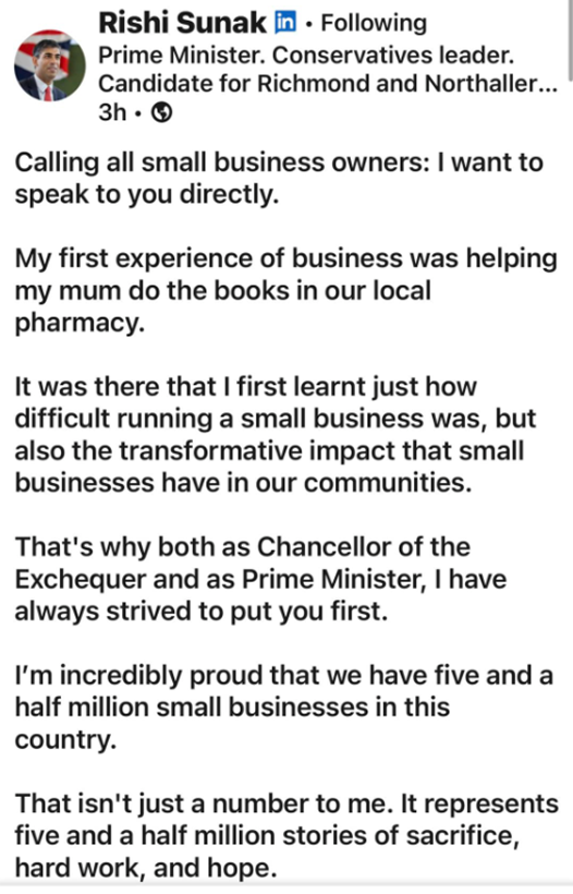 ExcludedUK (@excludeduk) on Twitter photo YOUR GASLIGHTING KNOWS NO LIMITS <a href="/RishiSunak/">Rishi Sunak</a>
How can you say you have always strived to put small businesses first when you decimated so many with your policy decisions not to support so many during the pandemic?!?!
Maybe some my fall for your lies, but there are 3.8 million YOUR GASLIGHTING KNOWS NO LIMITS <a href="/RishiSunak/">Rishi Sunak</a>
How can you say you have always strived to put small businesses first when you decimated so many with your policy decisions not to support so many during the pandemic?!?!
Maybe some my fall for your lies, but there are 3.8 million