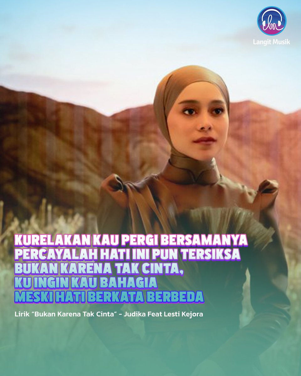 LangitMusik's tweet photo. Yuk dengerin โBukan Karena Tak Cintaโ Judika ft. Lesti Kejora cuma di Langit Musik! ๐ฅฐโค๏ธ๐ง
https://t.co/jp589xAHMR
#Judika #LestiKejora #MusikIndonesia #TunjukanEkspresiMusikMu #LangitMusik #langitmusik #lagupopindonesia #lagukekinian #musik #musikindonesia #musikhits https://t.co/iev3yZWUez