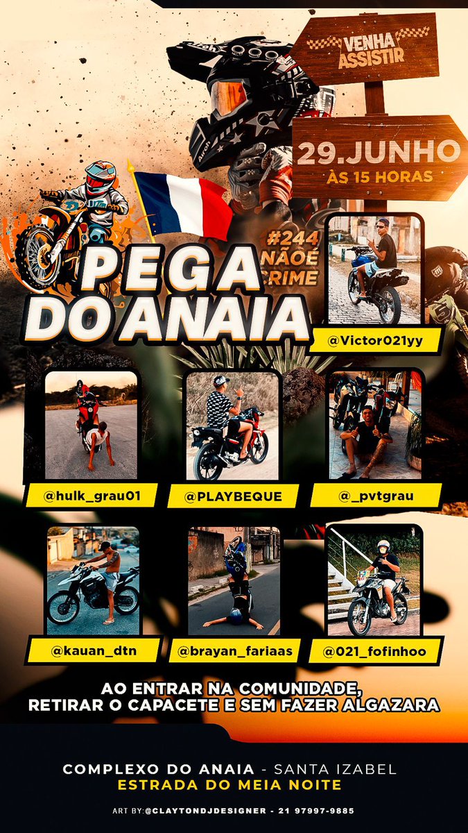 SABADÃO PEGA DO ANAIA VOCÊS NÃO PODE FICA DE FORA,BROTA E CONVOCA A PARTIR DAS 15HRS DA TARDE🫡❤️🗼🏳️
