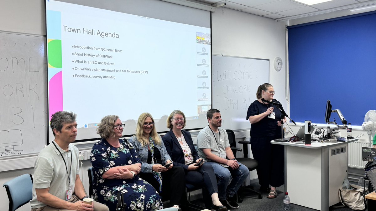 The inspiring <a href="/CHIWORKsymp/">CHIWORK</a> conference program is almost coming to an end, but before the closing keynote is the townhall meeting to co-create the future of #CHIWORK with the community!