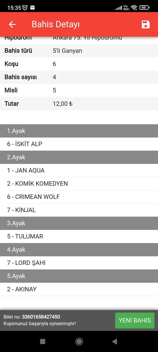 Söyle bir 5li yaptım