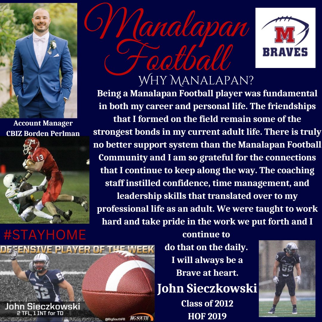 Dominick Lepore (@dominicklepore1) on Twitter photo HERE WE GO!! Week 14 of our fmr Braves Football player profile..from #churchlane to <a href="/MUHawksFB/">Monmouth Football</a> to #CBIZ..John was the 2nd player in Braves history to rush for over 2k in a season..he holds the SC record for rushing yards in a game with 425yds vs Howell.#capt #HOF HERE WE GO!! Week 14 of our fmr Braves Football player profile..from #churchlane to <a href="/MUHawksFB/">Monmouth Football</a> to #CBIZ..John was the 2nd player in Braves history to rush for over 2k in a season..he holds the SC record for rushing yards in a game with 425yds vs Howell.#capt #HOF
