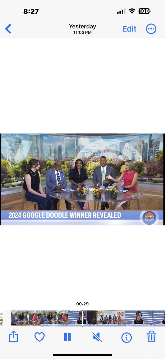 Good morning Tigers, please let out a huge #TigerRoar and congratulations for @maisie_derlega for being selected as the 2024 National #Doodle4Google art competition winner. We’re #SuperProud of you Maisie! This is definitely #TigerPride💚