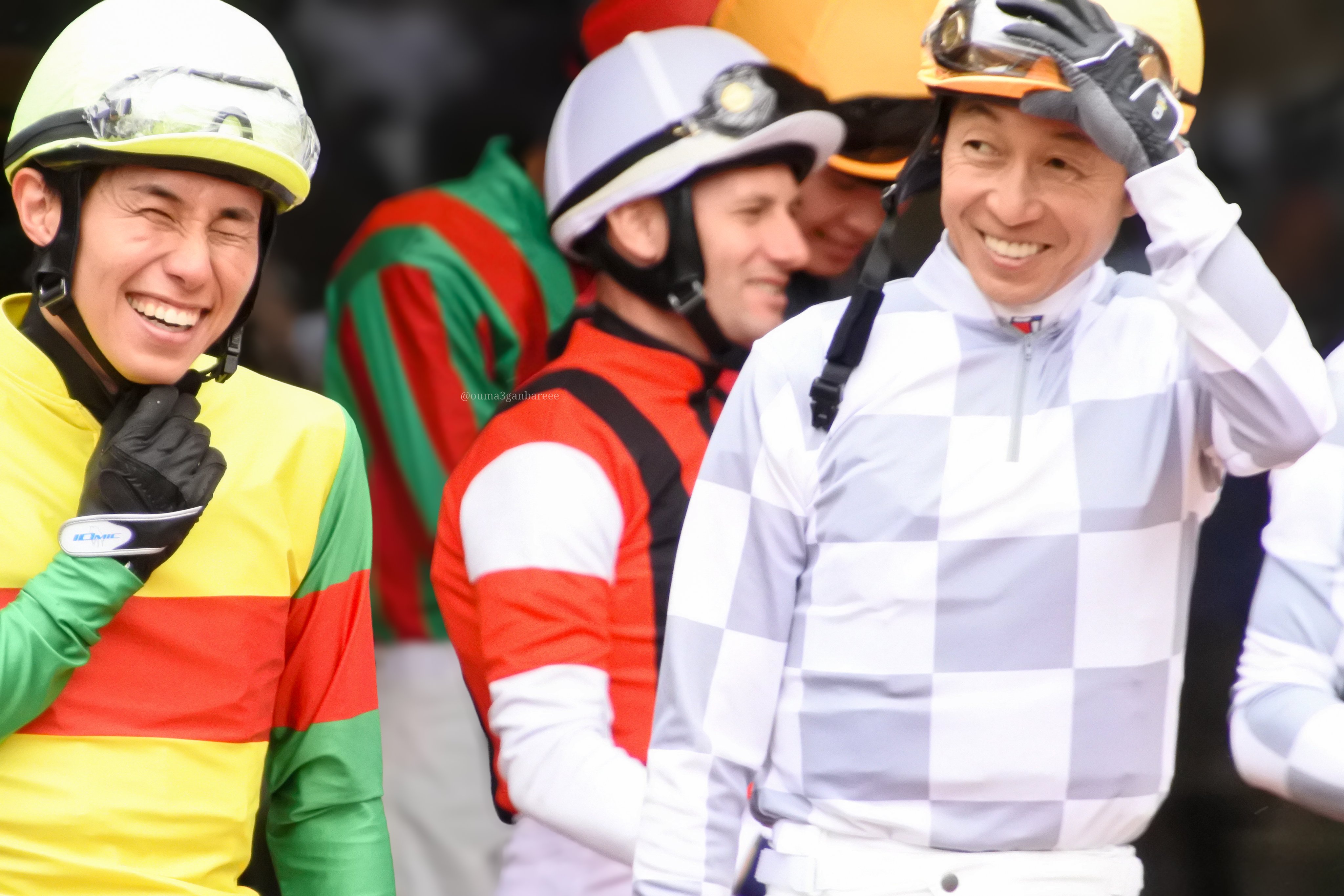 競馬 菱田裕二 中井裕二 騎手 他 全日本新人王争覇戦競争出場記念 騎手