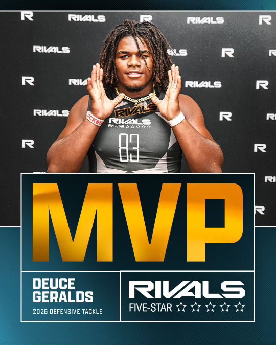 #AGTG I am extremely blessed to be named MVP at the 5 star rivals camp series I was the only 2026 selected 💪🏾 <a href="/Rivals/">Rivals</a> <a href="/RivalsCamp/">Rivals Camp Series</a> <a href="/KiddRyno_Rivals/">Ryno</a> @RivalsFriedman @RivalsJohnson @RivalsWoody <a href="/GregSmithRivals/">Greg Smith</a> <a href="/samspiegs/">Sam Spiegelman</a> <a href="/JedMay_/">Jed May</a> <a href="/CollinsHillFB/">Collins Hill Eagles Football</a> <a href="/SwickONE8/">Drew Swick</a> <a href="/CoachBeck56/">CORY BECK 🦅🏈</a> <a href="/Mhoward38/">Marcus Howard</a>