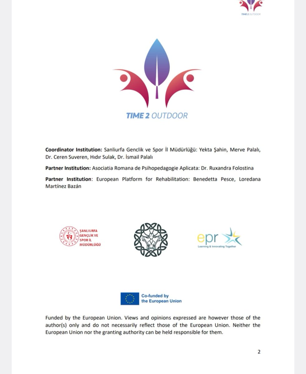 fzytrpst's tweet photo. Müfredat sürecine katkı verdiğim Avrupa Rehabilitasyon Platformu ve Romanya Psikopedagoji Derneğinin ortak olduğu "time2outdoor"  isimli Avrupa Birliği projesinin yaygınlaştırma toplantılarını Romanyada ilgili enstitüde Türkiye de  Harran Üni Sağlık Bil. Fakültemizde tamamladık https://t.co/Kt5vwABijk