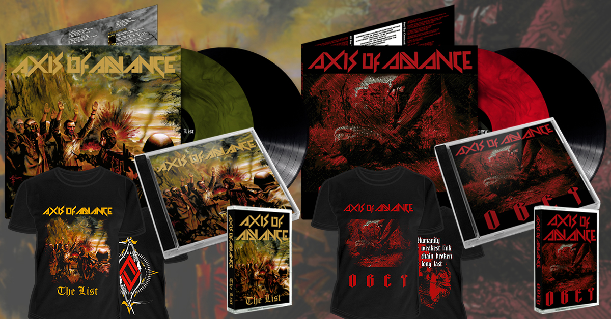 OsmoseProd's tweet photo. Canadian black/death machine AXIS OF ADVANCE items are in stock!
🛒 https://t.co/jl1cLvyMcb

"Obey" LP/CD/MC/TS
"The List" LP/CD/MC/TS

#axisofadvance #revenge #conqueror #angelcorpse  #blackwitchery #beherit #kerasphorus #abhomine #blackdeathmetal #canada #osmoseproductions https://t.co/gjIjh6Kgq1