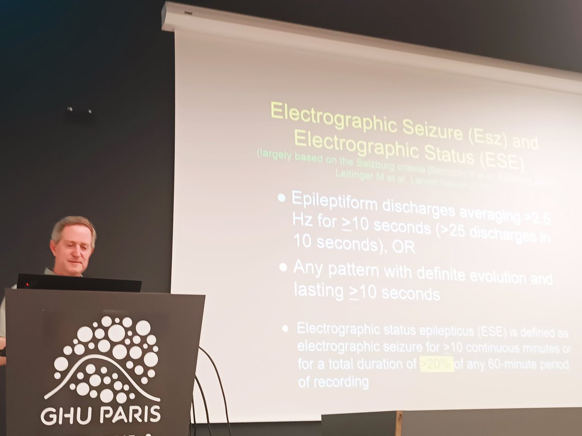 Pr Lawrence Hirsch present the ACNS terminology for critical Care, with definition of status epilepticus (SE), refractory SE, NORSE and FIRES <a href="/ACNS_org/">ACNS</a> <a href="/nicis_europe/">NICIS</a> #NICIS2024