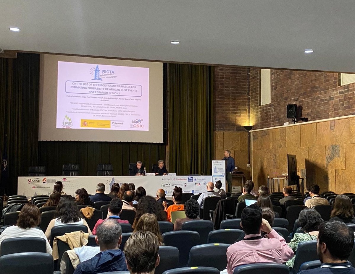 Tools to "Estimate African Dust Event Over Spanish regions" by
P. Salvador from <a href="/ciemat/">CIemat</a>
🏜🌍💻

#RICTA_2024 #RICTA
#air #pollution #aerosols
#atmospheric #dust

<a href="/UDC_gal/">Universidade da Coruña</a>