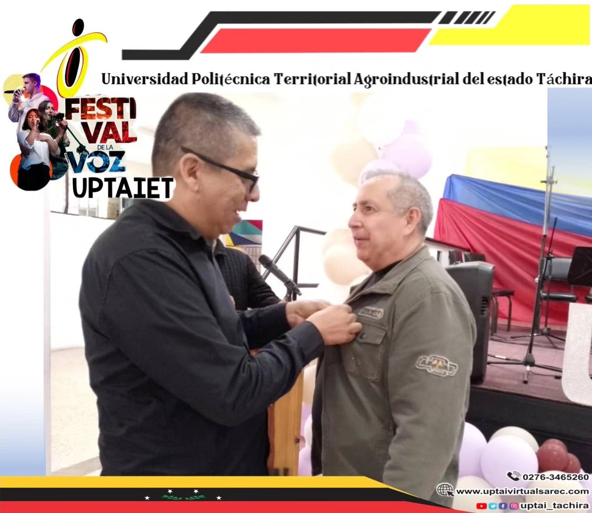 Festival de la Voz Universitaria UPTAIET 

<a href="/sandraoblitasr/">Sandra Oblitas Ruzza</a> 
<a href="/mppeu_ve/">MPPEU_Ve</a> 
<a href="/nicolasmaduro/">Nicolás Maduro</a> 
@freddybernalven