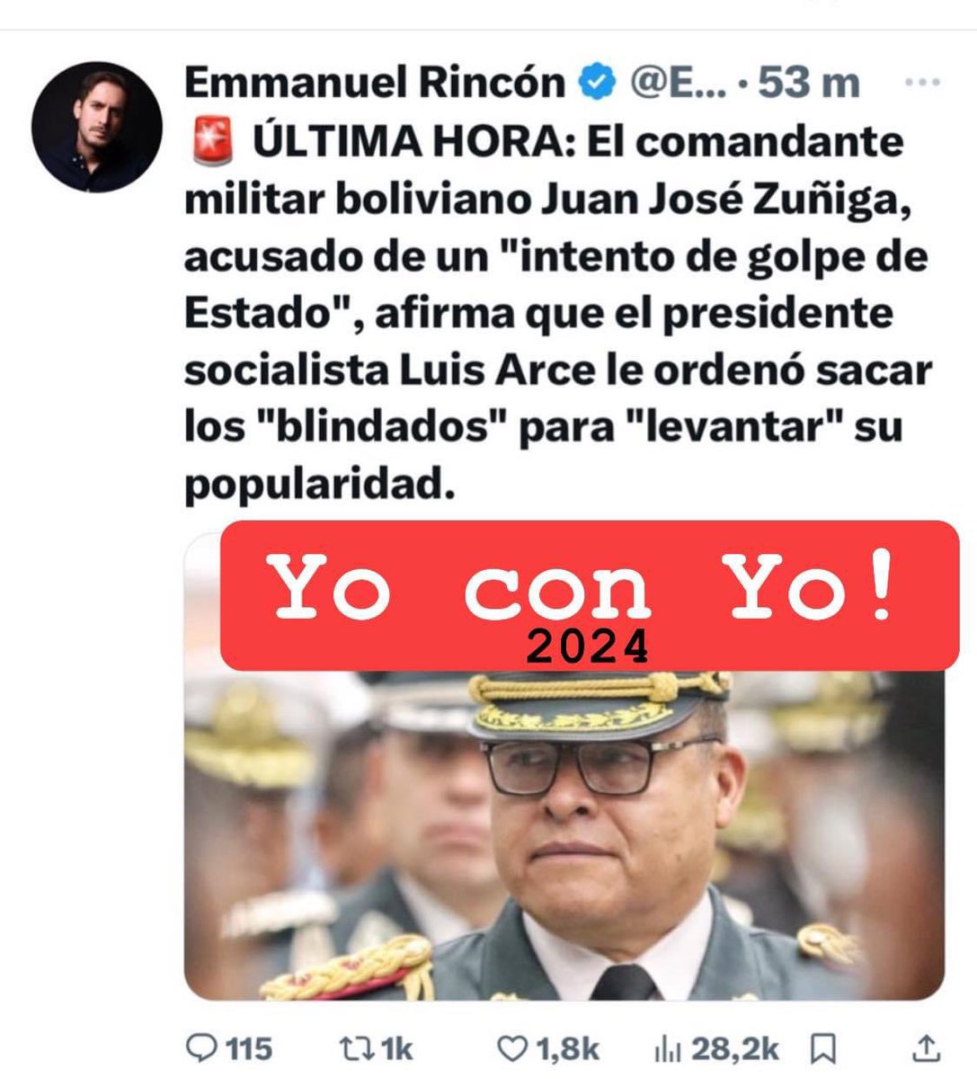 juangiraldomora's tweet photo. #NoTragoEntero
Autogolpes a mi?
Es que los jovenes no saben que los progresistas cuando no logran nada, se dan autogolpes para imponerse.
O lanzan al pueblo a Constituyentes Fantasma o lanzan oleadas de primeras lineas…
#YoconYO
#YaViene2026 https://t.co/hWimTq59ms