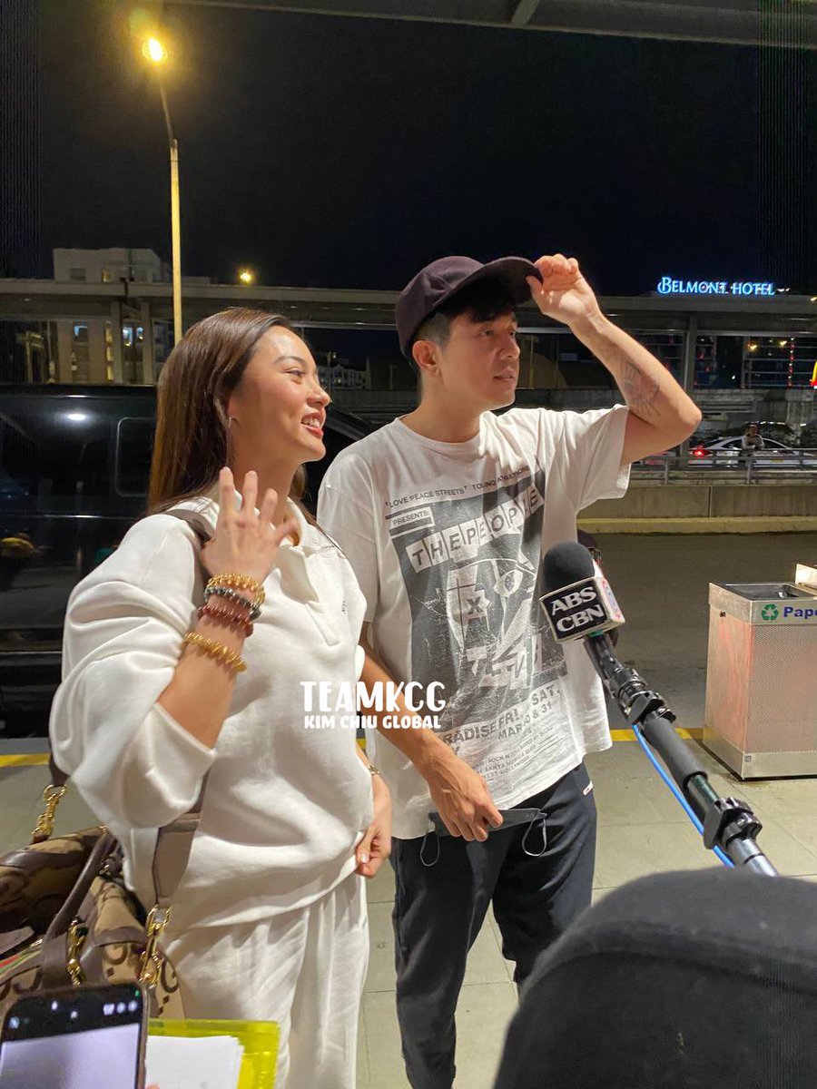 teamKCGofficial's tweet photo. Have a safe flight, KimPau! ✈️🙏🏻♥️

#KimChiu #KimPau @prinsesachinita https://t.co/w1nHHlHQLc