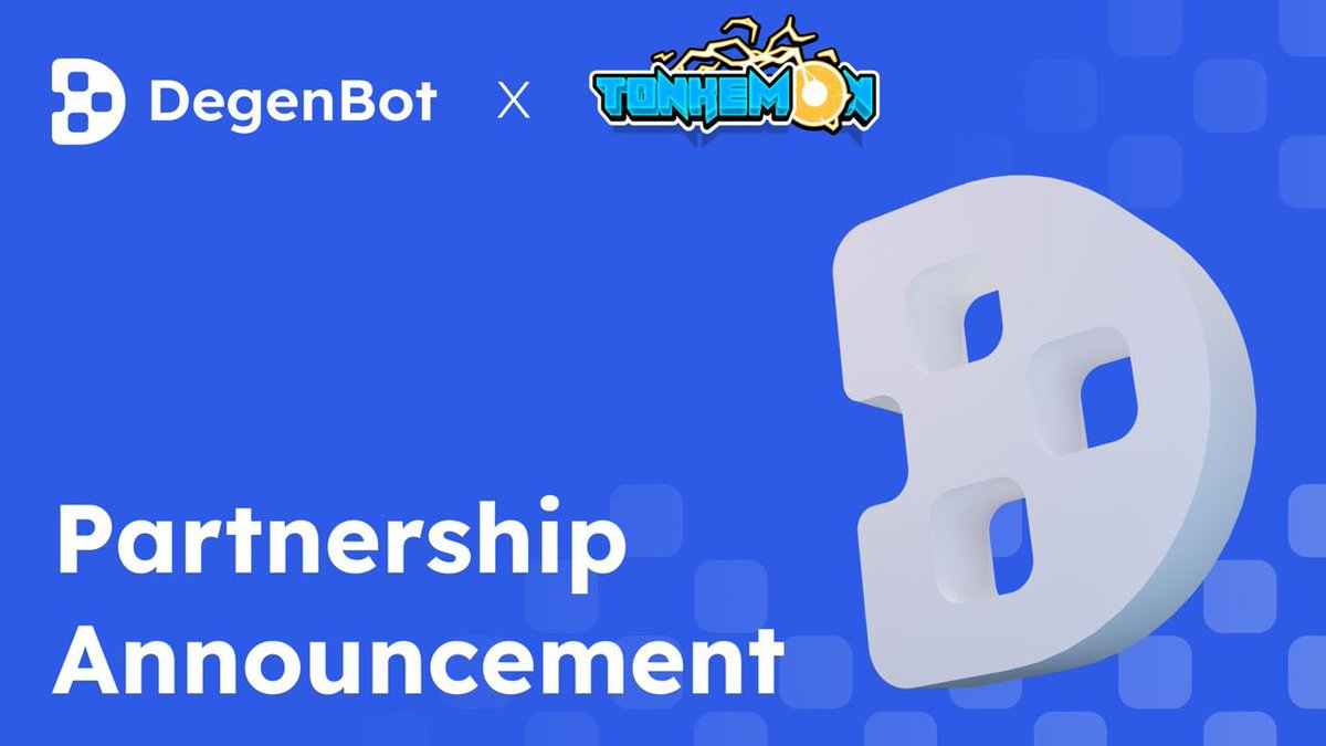 Degen Bot 🤝 <a href="/TONkemon/">TONkemon</a>

🔥We are thrilled to announce our partnership with <a href="/TONkemon/">TONkemon</a>

<a href="/TONkemon/">TONkemon</a> is a groundbreaking Game-Fi platform built on <a href="/ton_blockchain/">TON 💎</a>, designed to offer players an immersive and rewarding gaming experience

🚀 Let's go Degen with us! 👉