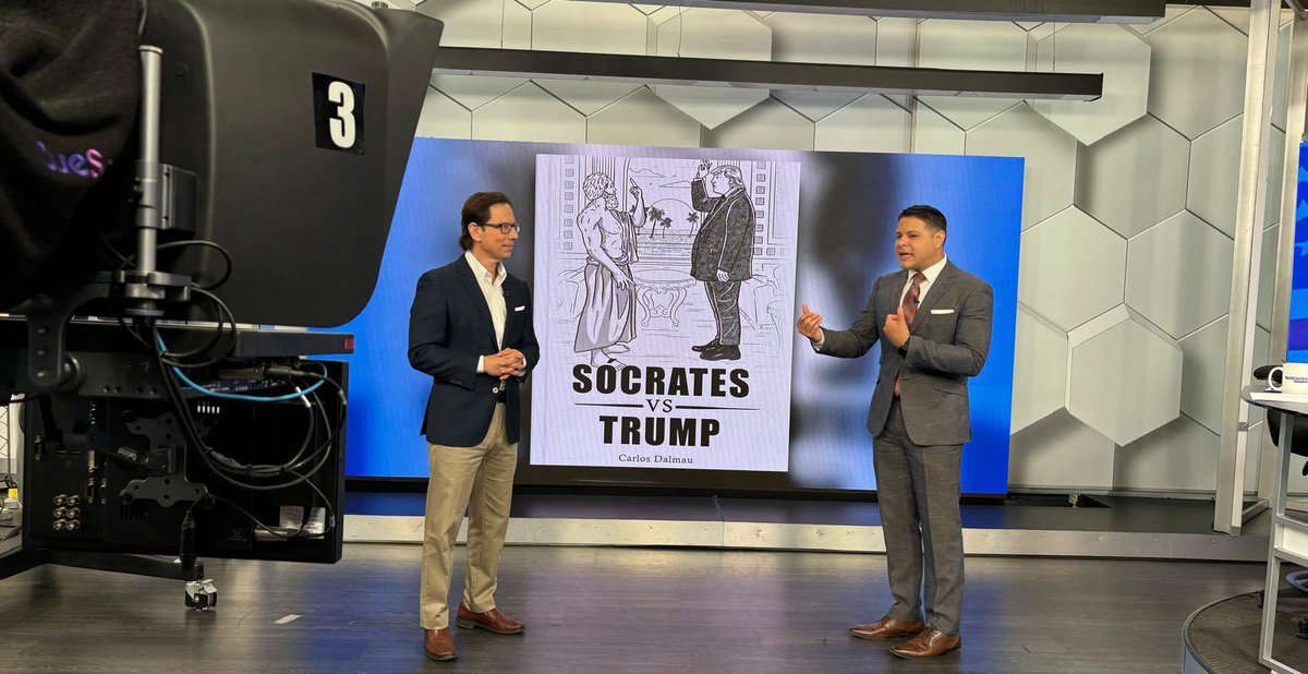 dalmaulaw's tweet photo. Comparto fotos tomadas en @NoticentroWAPA con el inigualable @JorgeGelpi.  Tema: cómo el libro permite entender mejor el debate presidencial de hoy. https://t.co/t8ps2jO5py