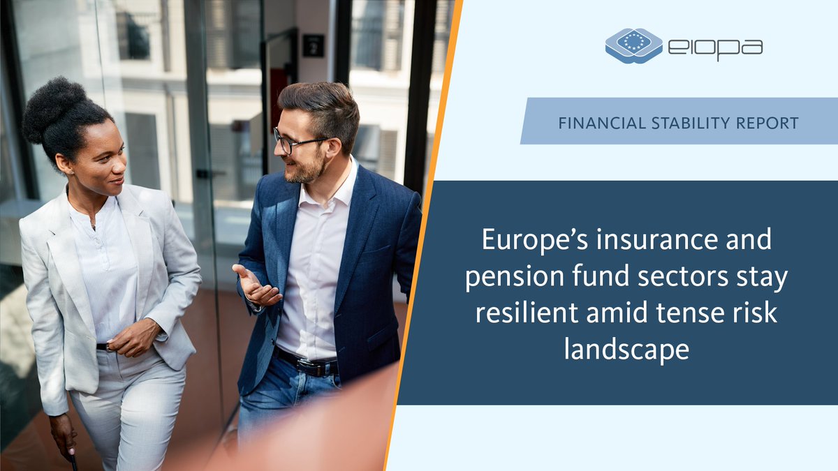 📢 EIOPA's Financial Stability Report is out now!

Catch up on the latest developments and #risks in Europe's #insurance and occupational #pensions sectors. 📊

The sectors have remained resilient, but vigilance is needed on emerging risks! ⚠️

▶️ europa.eu/!v9bXyt