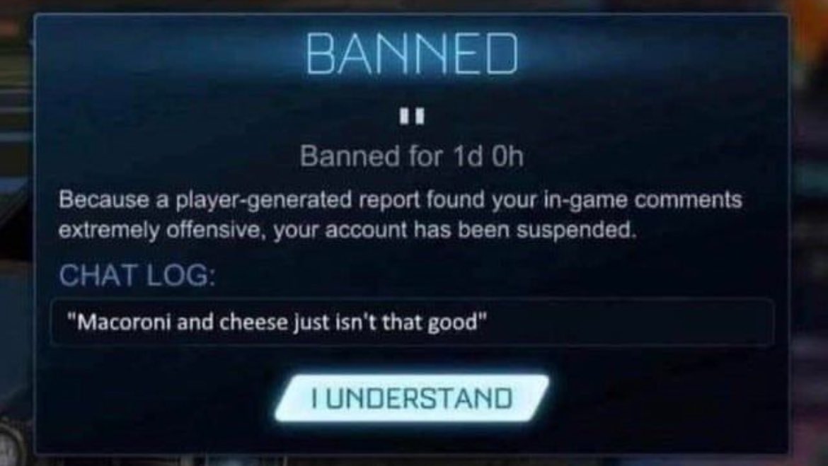 AGrumpyScotsman's tweet photo. I’ve never seen a more valid reason for being banned. https://t.co/ZAqxJODRSg