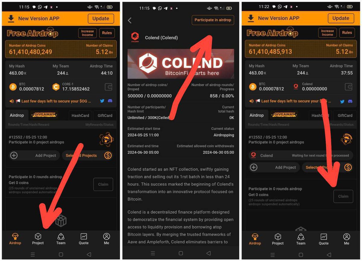eth_robin_'s tweet photo. #reminder #ColendOnSatoshiApp
🔴 This is your final week to claim #Colend Tokens Airdrop on Satoshi App!
███████░░ 92% claimed✅
🌟 You know #SatoshiApp is a Airdrop Hub where $CORE, $OEX, $OG like big projects free mining⛏ launched...
Also currently $Colend free mining ⛏ ends soon🔜
& more come in future also..🔜
⭕Mind it - Every SatoshiApp users can participate only in 30 projects.
😍So you have time then Don't miss this big opportunity..📛
🔥 Next Airdrop on #SatoshiApp is also coming soon..🔜
📂 Airdrops 2024
└📁 Best Airdrops
└📁 Satoshi App
└⚠️ Coming Soon
💖New Users Join Fast💖
👇👇👇👇👇
🟢Satoshi App Link👇🏻
https://t.co/QrsZIwaFbY
🔵 Register with email
🔵 Download APP
🔵 Click on Me->
🔵 Personal Setting->
🔵 I'm not robot & (Face verification)
🔵 Go to "Project"
🔵 Click "Colend" Project
🔵 Click "Participate" to Airdrop
🔵 Receive 24 Hours Once
🔵 Done
⏰Claim every 24 hours Once
⚠️Must Verify Your Face Verification KYC
⏰Mining End = 30-6-2024
📛Now Don't miss it📛
@SatoshiAppXYZ @colend_xyz