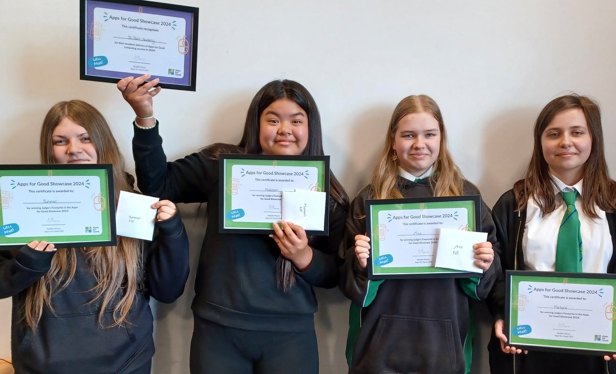stpaulscomputing (@stpaulscomp) on Twitter photo Many thanks to Jodie and <a href="/AppsforGood/">AppsforGood</a> team - the girls loved receiving their certificates today - just in time for the summer holidays🌞🥳⭐ Many thanks to Jodie and <a href="/AppsforGood/">AppsforGood</a> team - the girls loved receiving their certificates today - just in time for the summer holidays🌞🥳⭐