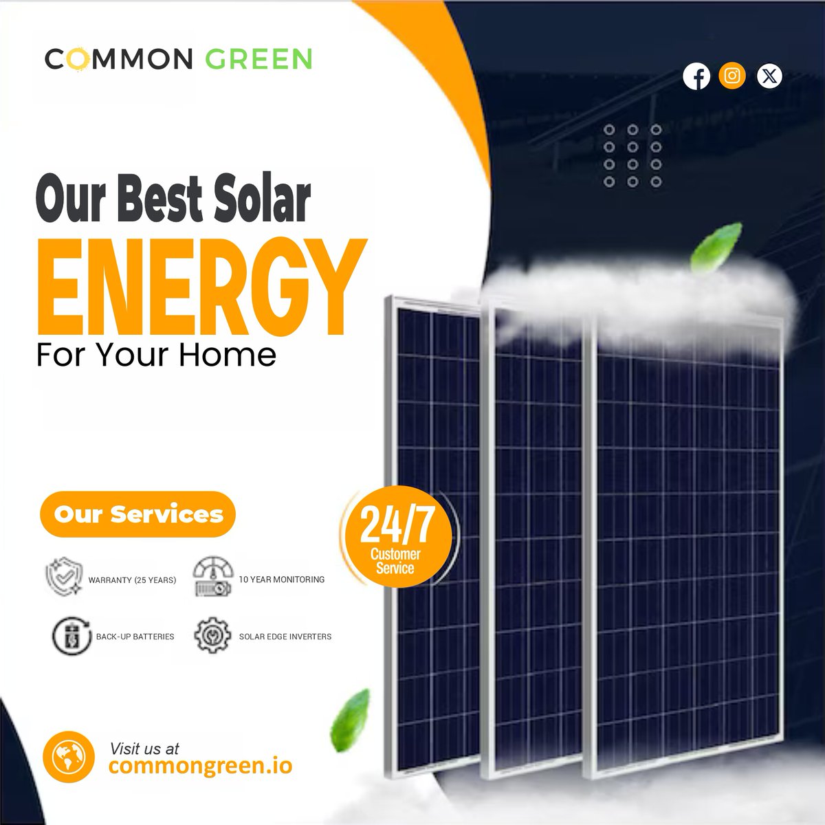 commongreen2023's tweet photo. Embrace the power of the sun and illuminate your life with clean, renewable energy. Join the solar revolution for a brighter, sustainable future. Go solar today! 🔋

#SolarPower #RenewableEnergy #CleanEnergy #SustainableLiving #SolarRevolution #GoSolar #GreenEnergy #CleanPower https://t.co/pSHolVlhS8
