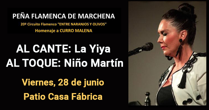 lavozdemarchena's tweet image. Actuación en Peña Flamenca de Marchena de La Yiya, que estará acompañada este viernes por el guitarrista onubense Niño Martín.. #flamenco #yiya #peñaflamenca #curromalena #homenaje #LaVozdeMarchena #Marchena #LaPueblaDeCazalla #lebrija lavozdemarchena.es/cultura/16900-…