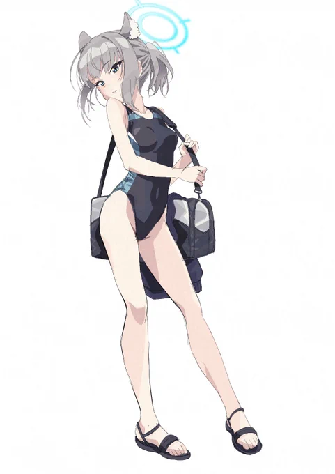 水着シロコと水着イズナは来ました。水着カンナと水着ネムガキは、来てないですね…… #ブルアカ #ブルーアーカイブ #BlueArcive