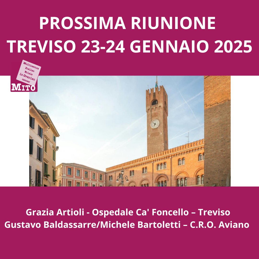 gruppomito's tweet photo. SAVE THE DATE
Prossima Riunione Nazionale 23-24 gennaio 2025, TREVISO https://t.co/2Xoy4BWURE