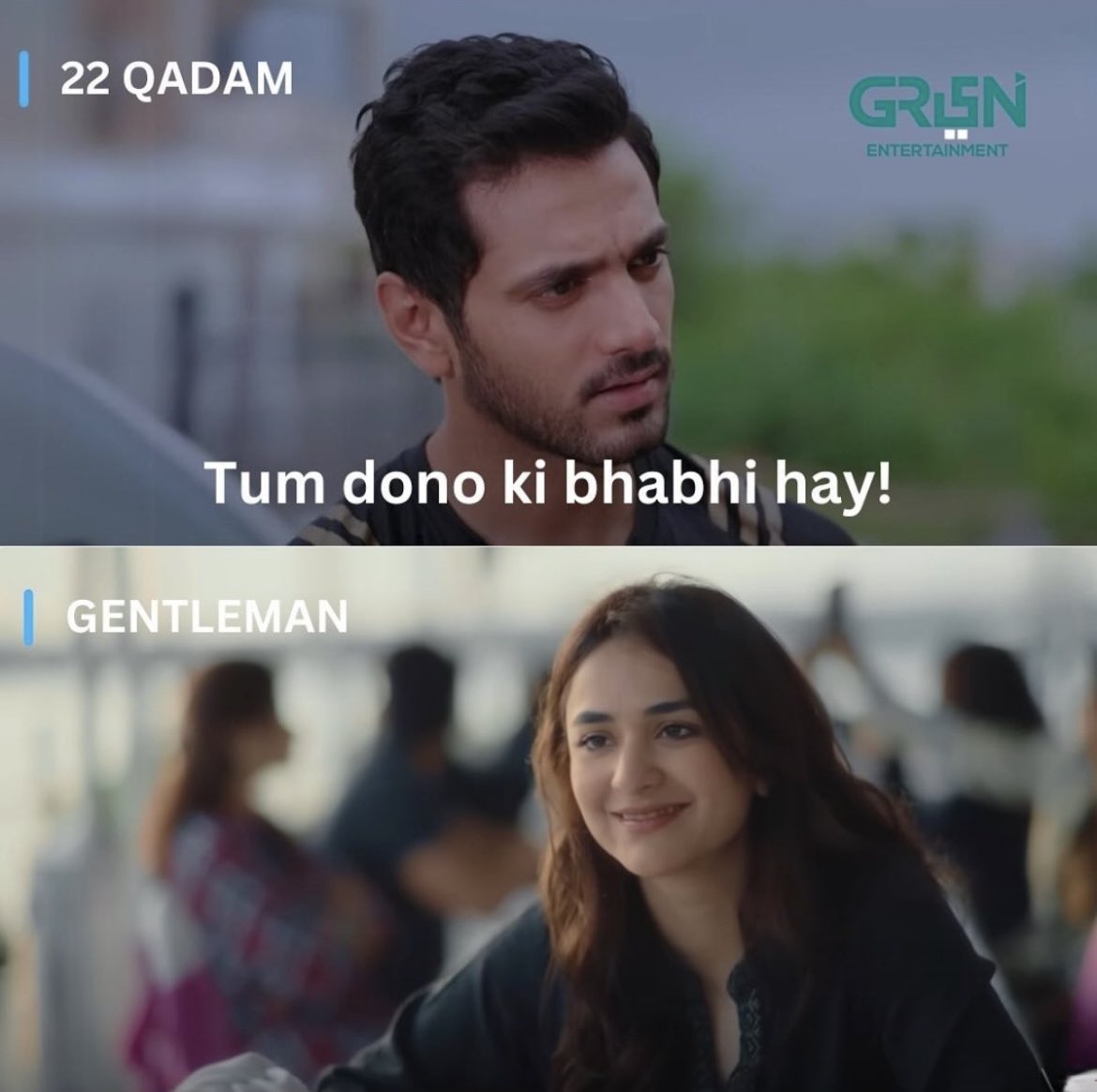 bluebearieee's tweet photo. Mera dil, gurda, jigra sab aap ka hua @Greentvpakistan 😭😂. 

{#YumHaj • #WahajAli • #YumnaZaidi} https://t.co/kfkXQvHsjp